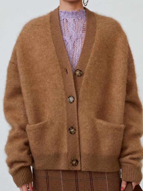 Acne Studios Sweaters - Acne Studios Rives Mohair Cardigan